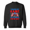 Celebrate 4Th Of July Gamer Funny Fourth Sweatshirt