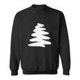 Christmas Trendy Drawing Tree Artistic Sweatshirt