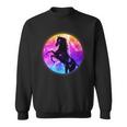 Colorful Retro 80S Eighties Lightning Galaxy Horse Sweatshirt