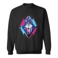 Colorful Wolf Painting Wolves Lover Sweatshirt