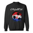 Croatia Soccer Ball Flag Sweatshirt