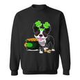 Cute Boston Terrier Shamrock St Patricks Day Sweatshirt