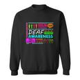 Deaf Awareness Sign Deafness Hearing Loss Warrior Tshirt Sweatshirt