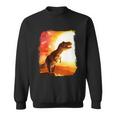 Desert Sun Galaxy Trex Dinosaur Sweatshirt