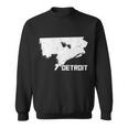 Detroit Illustration Map Sweatshirt