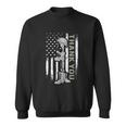 Distressed Memorial Day Gift Us Flag Military Boots Dog Tags Gift Sweatshirt