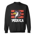 Eagle Mullet 4Th Of July 2021Gift Usa American Flag Merica Cool Gift Sweatshirt