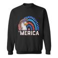 Eagle Mullet 4Th Of July Rainbow Usa American Flag Merica Gift Sweatshirt