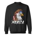 Eagle Mullet Merica 4Th Of July Usa American Flag Patriotic Great Gift Sweatshirt