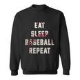 Eat Sleep Baseball Repeat Gift Baseball Player Fan Funny Gift Sweatshirt