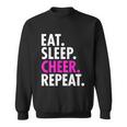 Eat Sleep Cheer Repeat Cheerleading Girls Women Gift Cute Great Gift Sweatshirt