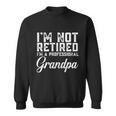Fathers Day Gift Dad Im Not Retired A Professional Grandpa Great Gift Sweatshirt