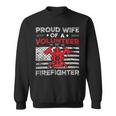 Firefighter Proud Wife Of A Volunteer Firefighter Fire Wife V2 Sweatshirt
