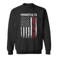 Firefighter Red Line Promoted To Daddy 2022 Firefighter Dad Sweatshirt