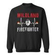 Firefighter Wildland Firefighter Fire Rescue Department Heartbeat Line V3 Sweatshirt