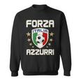 Forza Azzurri Italia Italy Shield Logo Soccer Team Sweatshirt