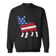 French Bulldog 4Th Of July Cute Frenchie American Flag Dog Sweatshirt