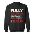 Fully Vaccinated By The Blood Of Jesus Lion God Christian Tshirt Sweatshirt