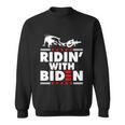 Funny Biden Falls Off Bike Joe Biden Ridin With Biden Sweatshirt