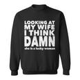 Funny Husband Lucky Wife Tshirt Sweatshirt