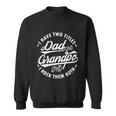 Funny I Have Two Titles Dad And Grandpa I Rock Them Both Gift Sweatshirt