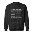 Funny Meme Tony And Ezekiel Hey Whats Your Name Sweatshirt