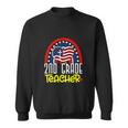 Heart Rainbow American Flag 4Th Of July Sweatshirt