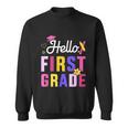 Hello 1St Grade First Back To School Student Teacher Sweatshirt