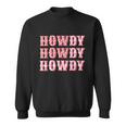 Howdy Cowgirl Boots Bling Women Cute Western Country Sweatshirt