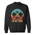 Id Hit That Funny Pickleball Retro Tshirt Sweatshirt