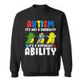Its Not A Disability Ability Autism Dinosaur Dabbing Tshirt Sweatshirt