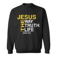 Jesus The Way Truth Life John 146 Tshirt Sweatshirt