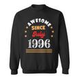July 1996 Birthday Awesome Since 1996 July Vintage Cool Sweatshirt