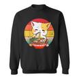 Kawaii Ramen Cat Japanese Neko Noodle Funny Vintage Anime V3 Men Women Sweatshirt Graphic Print Unisex