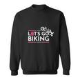 Lets Go Biking Joe Biden Joe Brandon Sweatshirt