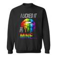 Lgbt I Licked It So Its Mine Gay Pride Lips Tshirt Sweatshirt