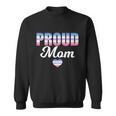 Lgbtq Bigender Flag Heart Proud Mom Mothers Day Bi Gender Meaningful Gift Sweatshirt