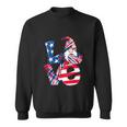 Love Gnome Usa Flag 4Th Of July Funny Sweatshirt