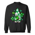 Love Gnomes Irish Shamrock St Patricks Day Four Leaf Clover Men Women Sweatshirt Graphic Print Unisex