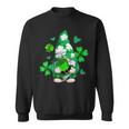 Love Gnomes Irish Shamrock St Patricks Day Four Leaf Clover Men Women Sweatshirt Graphic Print Unisex