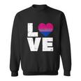 Love Vintage Heart Lgbt Bisexual Colors Gay Flag Pride Gift Sweatshirt