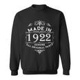 Made In 1922 Aged To Perfection Vintage 100Th Birthday Sweatshirt