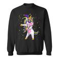 Mardi Gras Flossing Unicorn Jester Hat Unicorn Gifts Men Women Sweatshirt Graphic Print Unisex