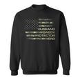 Mens Husband Daddy Protector Hero Fathers Day Flag Gift V2 Sweatshirt