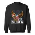 Merica Bald Eagle Mullet 4Th Of July American Flag Patriotic Funny Gift Sweatshirt