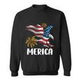 Merica Bald Eagle Mullet Cute Funny Gift 4Th Of July American Flag Meaningful Gi Sweatshirt