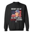 Merry 4Th Of July Biden Bike Bicycle Falls Off Funny Sweatshirt