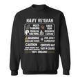 Navy Veteran - 100 Organic Sweatshirt
