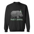 Party Animal Hippo Birthday Gift Funny Hippo Birthday Gift Sweatshirt