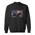 Patriotic Squirrel American Flag Cool Wild Animals Lover Sweatshirt